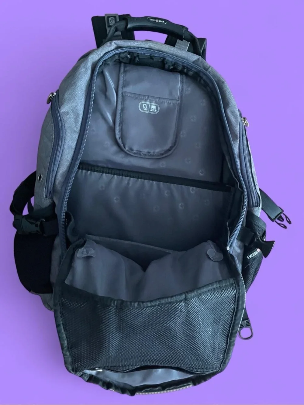 SwissGear Gray and Black Utility Travel Backpack